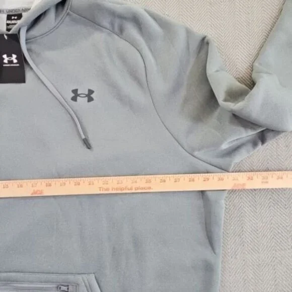 Under Armour Fleece Pro Kanga Hoodie Grey Men's 4XL MSRP $75.00 NWT 1389342 - Picture 9 of 15